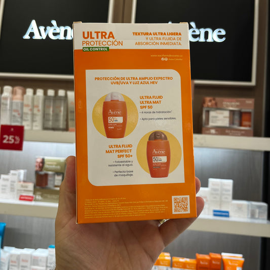 KIT AVENE SOLAR ULTRA FLUIDO MAT PERFECT COLOR + (GRATIS) AGUA THERMAL *150ML