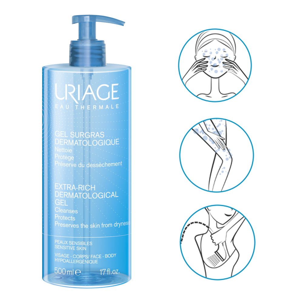 URIAGE GEL DE BAÑO DERMATOLOGICO *500ML