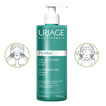 URIAGE HYSEAC GEL LIMPIADOR *500ML