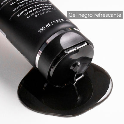 APIVITA BLACK DETOX CLEANSING FACE & EYES GEL 150ML