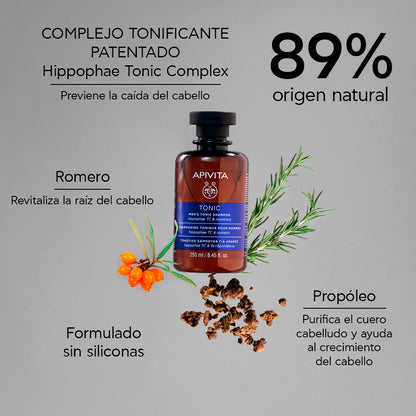 APIVITA MEN’S TONIC SHAMPOO - ANTICAÍDA 250 ML