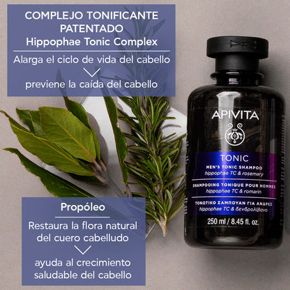 APIVITA MEN’S TONIC SHAMPOO - ANTICAÍDA 250 ML