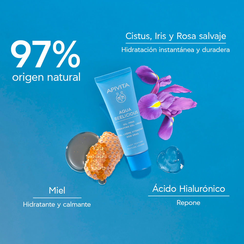 APIVITA AQUA BEELICIOUS OIL-FREE GEL-CREAM 40ML