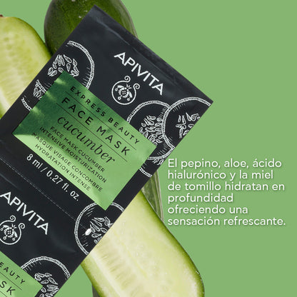 APIVITA FACE MASK - CUCUMBER *2 SOBRES