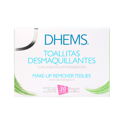 DHEMS TOALLITAS DESMAQUILLANTES *30 UNIDADES
