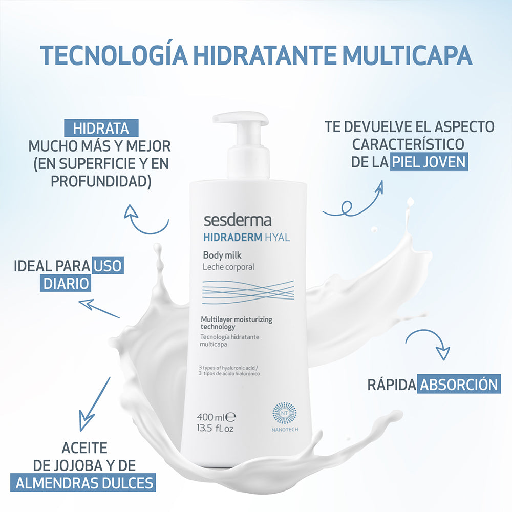 HIDRADERM HYAL LECHE CORPORAL * 400ML