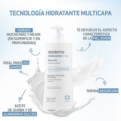 HIDRADERM HYAL LECHE CORPORAL * 400ML