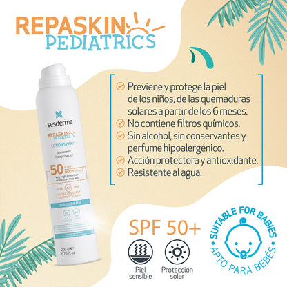 REPASKIN SPRAY PEDIATRIC BABY SPF50 *200ML