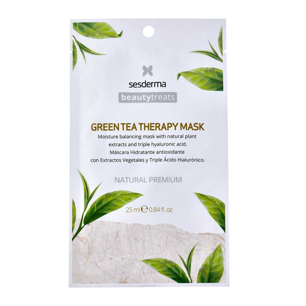 BEAUTY TREATS NATURAL PREMIUM GREEN TEA THERAPY MASK *25GR