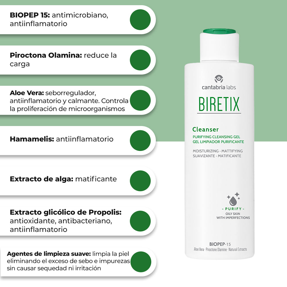 BIRETIX GEL LIMPIADOR PURIFICANTE *200ML