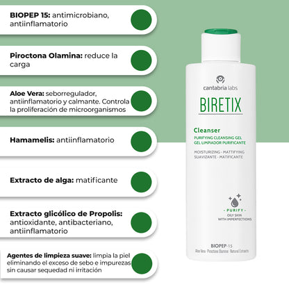 BIRETIX GEL LIMPIADOR PURIFICANTE *200ML