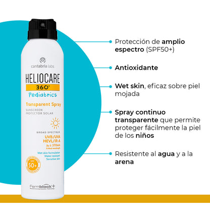 HELIOCARE 360º PEDIATRICS TRANSPARENT SPRAY *200ML