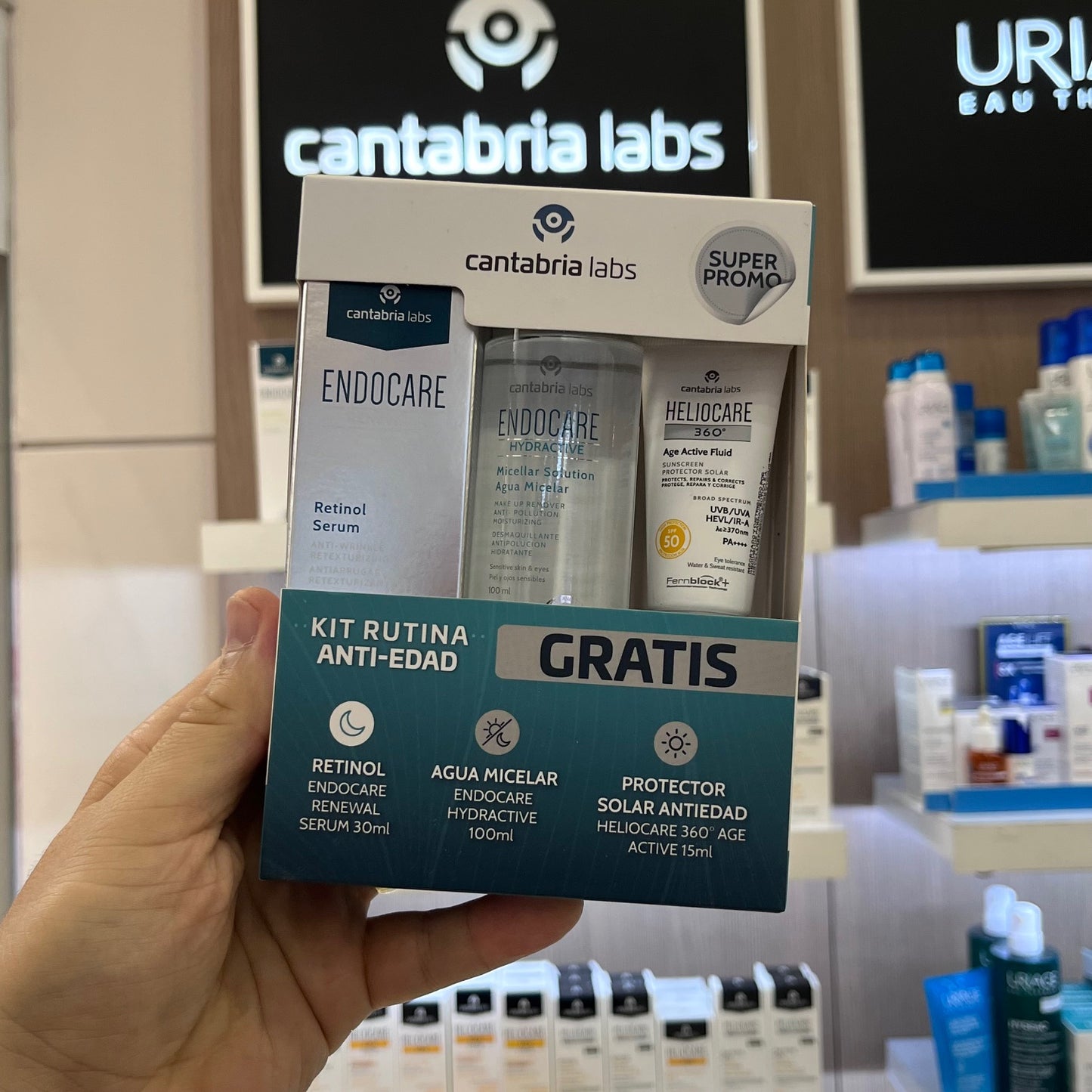 KIT ENDOCARE RADIANCE C FERULIC SERUM + HYDRACTIVE MICELAR (GRATIS) + MINI HELIOCARE 360 AGE ACTIVE FLUIDO (GRATIS)