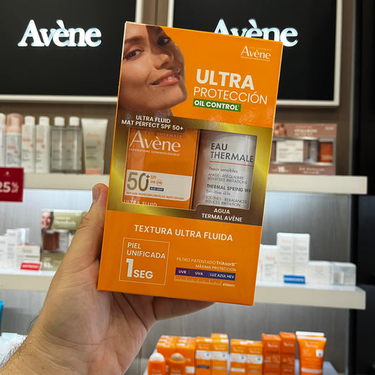 KIT AVENE SOLAR ULTRA FLUIDO MAT PERFECT COLOR + (GRATIS) AGUA THERMAL *150ML