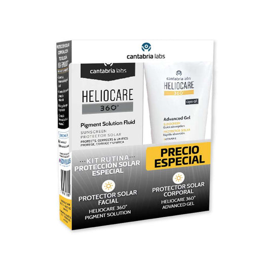 KIT HELIOCARE 360 PIGMENT SOLUTION FLUIDO + 360 ADVANCED GEL