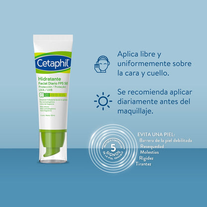 CETAPHIL HIDRATANTE FACIAL SPF50 *50GR
