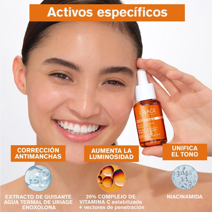 URIAGE DEPIDERM SERUM BOOSTER ANTIMANCHAS