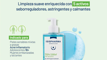 TEEN DERM GEL SENSITIVE *400ML