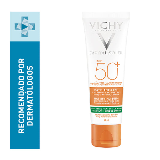 CAPITAL SOLEIL MATIFICANTE 3EN1 SPF50 *50ML